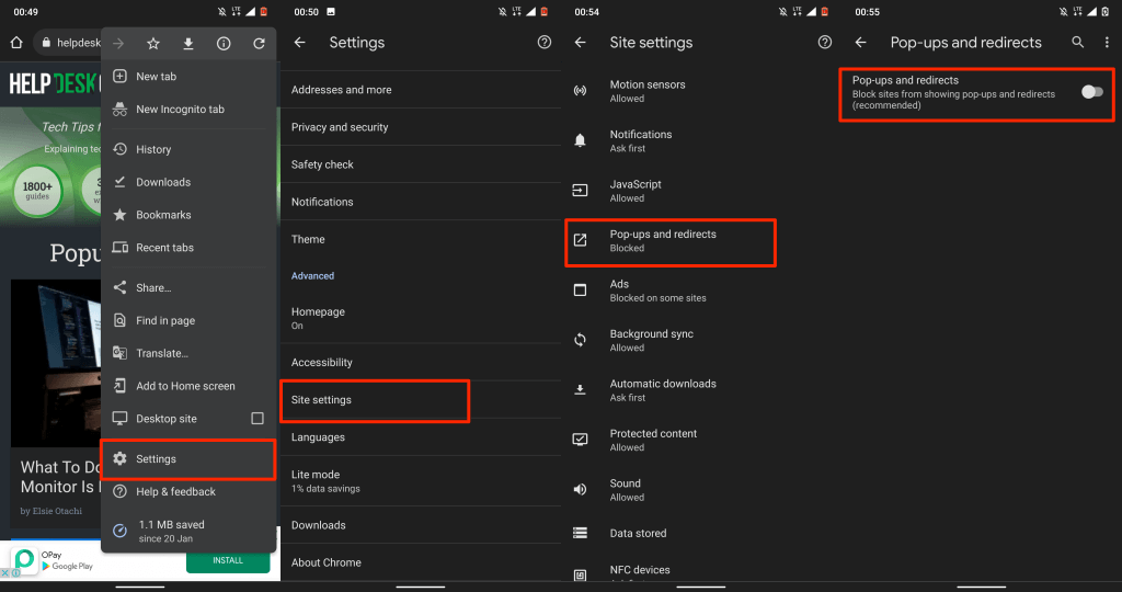 02 block pop up android طريقة إيقاف النوافذ المنبثقة على الجوال (أندرويد وآيفون)