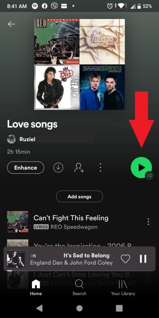 1 17 1 Comment activer le mode aléatoire sur Spotify?