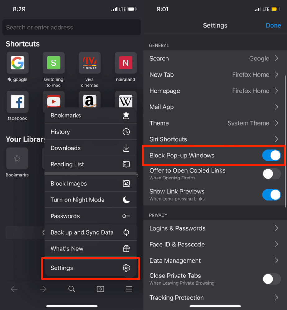 13 stop pop ups iphone firefox 946x1024 1 طريقة إيقاف النوافذ المنبثقة على الجوال (أندرويد وآيفون)