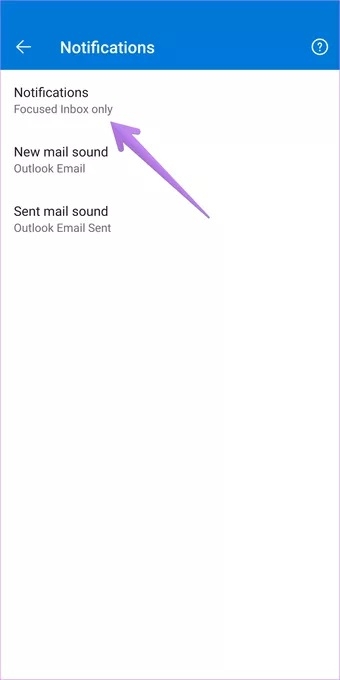 1 4 7 تفعيل اشعارات Outlook على الجوال