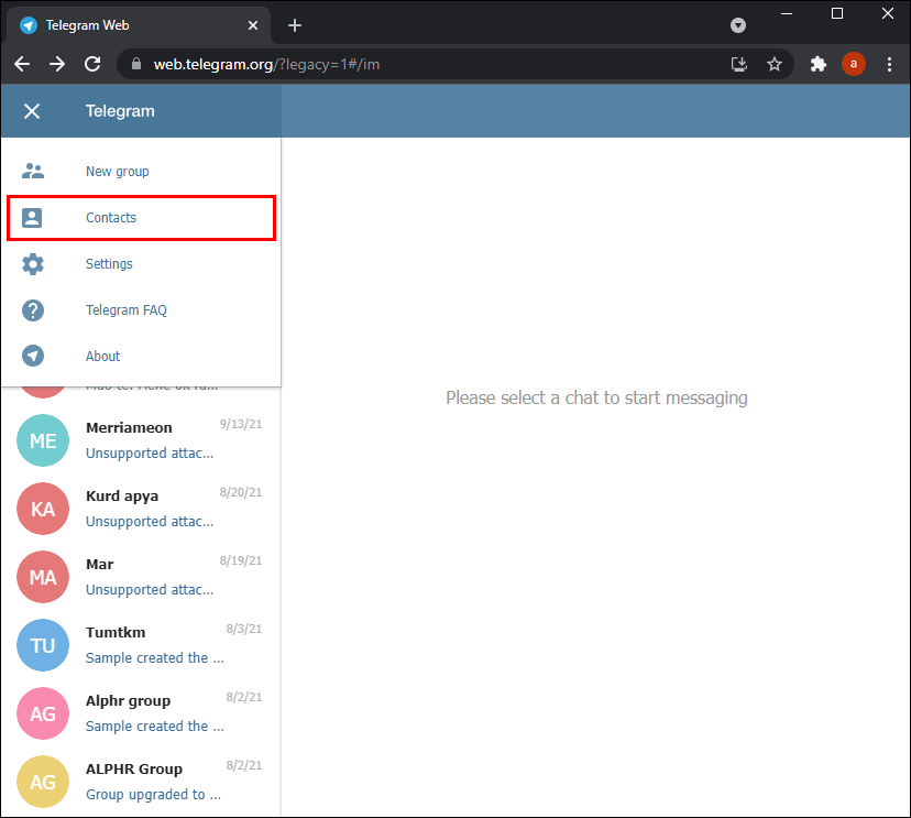 20 2 1 Telegram'da Bir Kişi Nasıl Silinir
