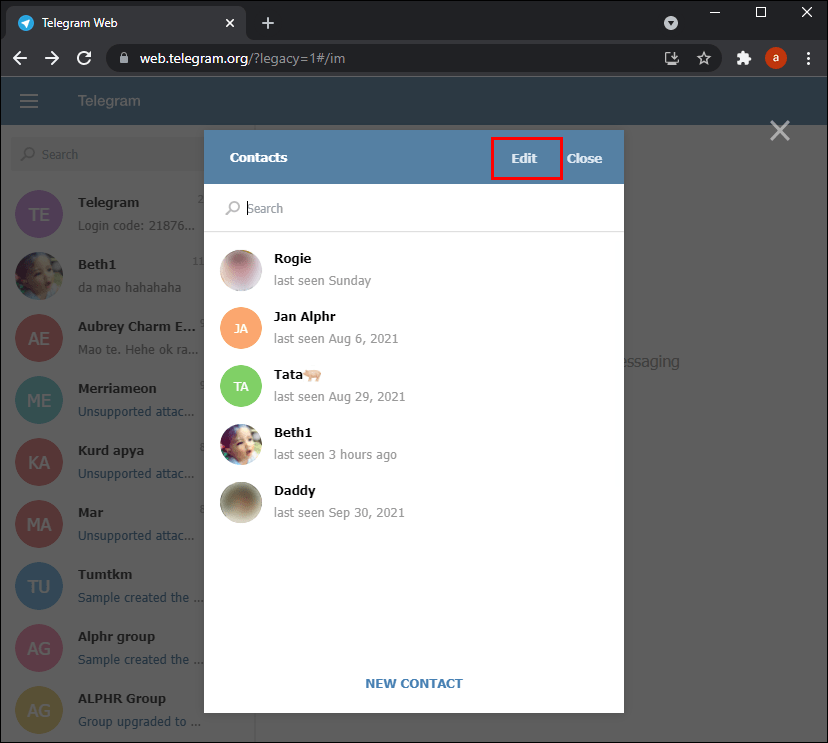 22 162dd7e42ef0ab Telegram'da Bir Kişi Nasıl Silinir