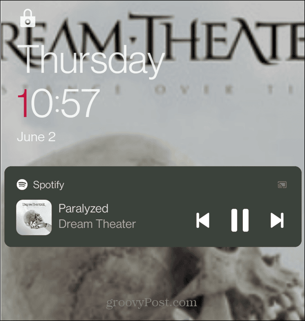 Afficher Spotify sur l'écran de verrouillage d'Android 4 Spotify lock screen widget
