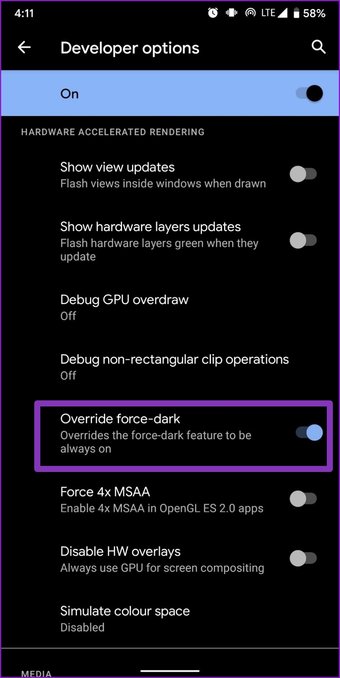 أفضل 10 خيارات لمطور برامج أندرويد يجب أن تجربها 37 تجاوز القوة الداكنة