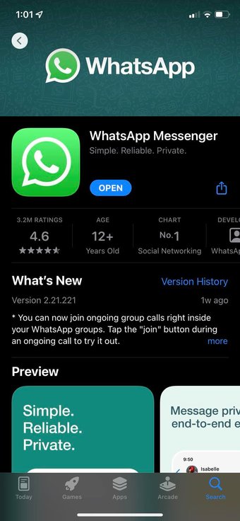 تحديث الواتساب