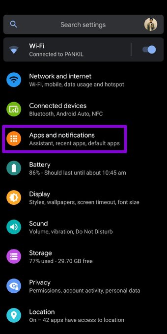 تطبيقات وإشعارات أندرويد