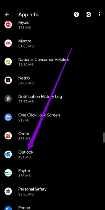 قائمة التطبيقات