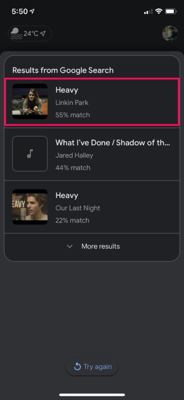 طريقة همهمة البحث عن الأغاني مع جوجل