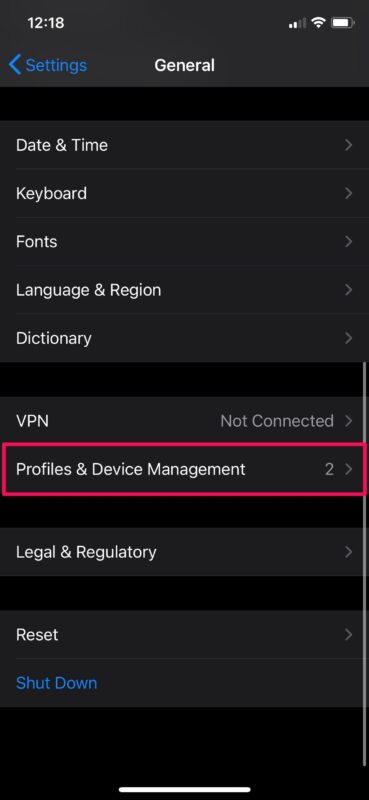 كيف تثق في تطبيق على آيفون و ايباد