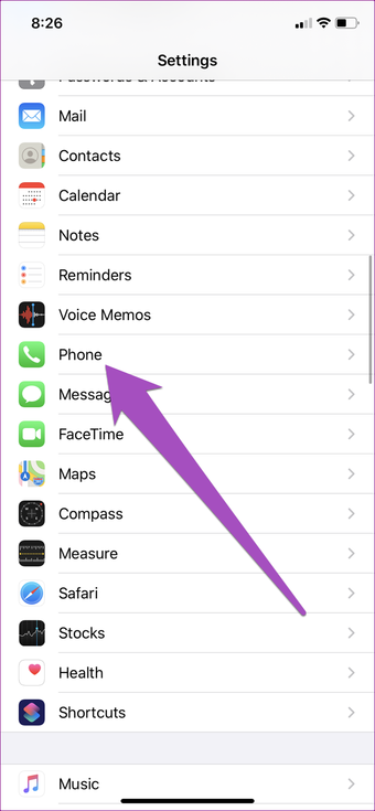 إصلاح فشل مكالمة iphone 05