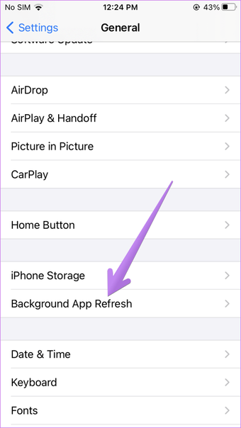 ما هو تطبيق الخلفية تحديث iphone ipad 1