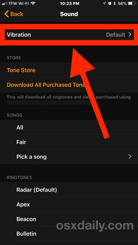 طريقة ضبط المنبه بالاهتزاز على آيفون