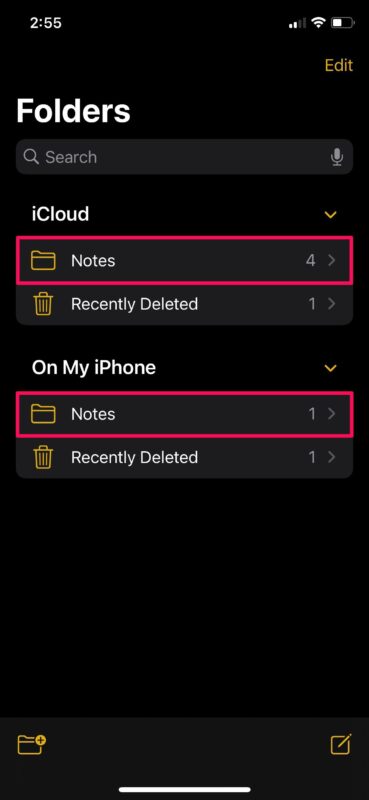 طريقة نقل الملاحظات على آيفون و ايباد
