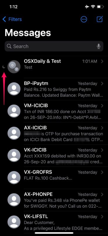 طريقة كتم صوت المحادثات في الرسائل على آيفون و ايباد
