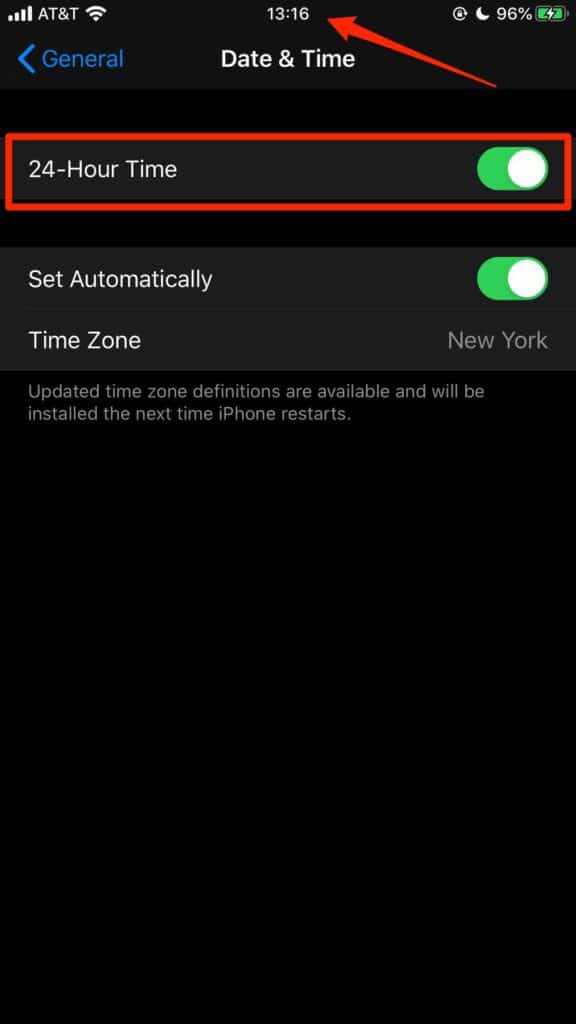 Comment mettre l'heure en PM sur iPhone 12 24-Hour Time