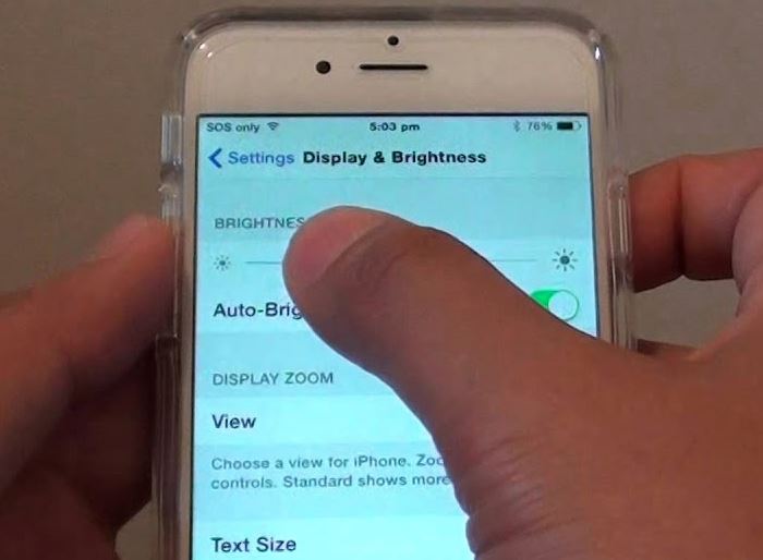 change display brightness