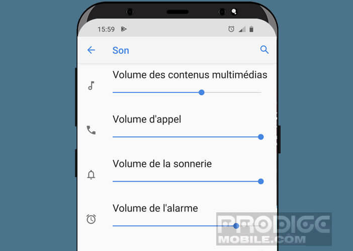 Paramétrer les réglages du volume des smartphones Android