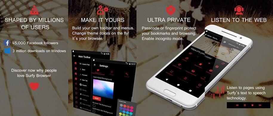 متصفح Surfy