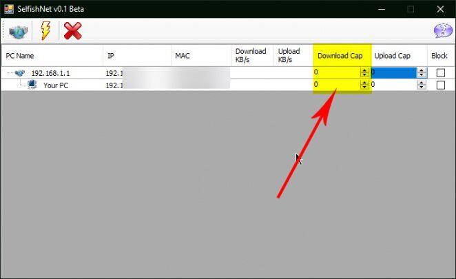 Selfishnet indirme ve kurulum 56 تحديد سرعة الانترنت لعمليات التحميل المستخدمة
