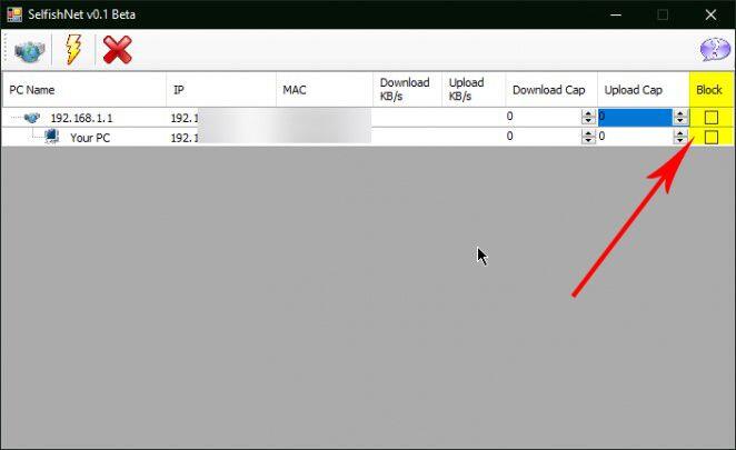 Selfishnet indirme ve kurulum 57 حظر الاجهزة من الانترنت