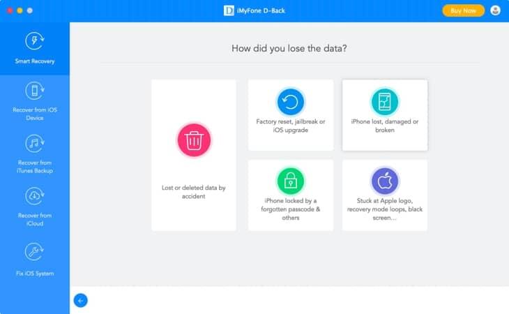 تطبيق iMyFone D-Back