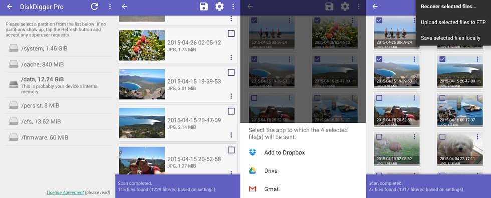 تطبيق DiskDigger Photo Recovery