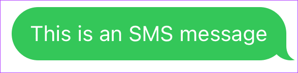 فقاعة رسائل SMS