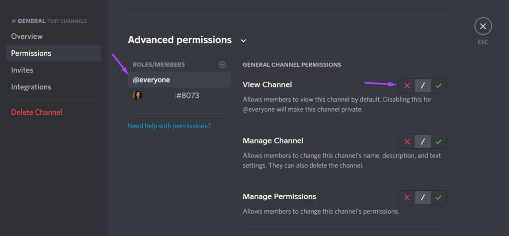 624c78309d7b3 طريقة قفل قناة ديسكورد على الكمبيوتر والجوال (جعلها خاصة)