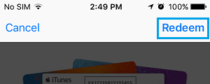 طريقة استرداد قيمة بطاقة هدايا iTunes على آيفون 24 Redeem iTunes Gift Card Manually on آيفون