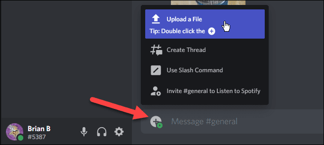 تحميل ملف إرسال ملفات الفيديو إلى الديسكورد