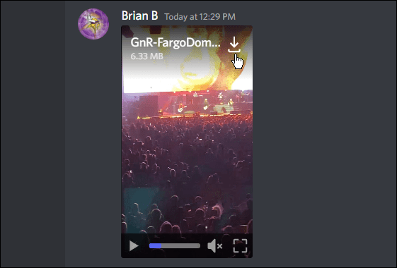 تنزيل الفيديو إرسال ملفات الفيديو على الديسكورد