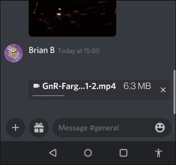 إرسال مقاطع فيديو عن الديسكورد