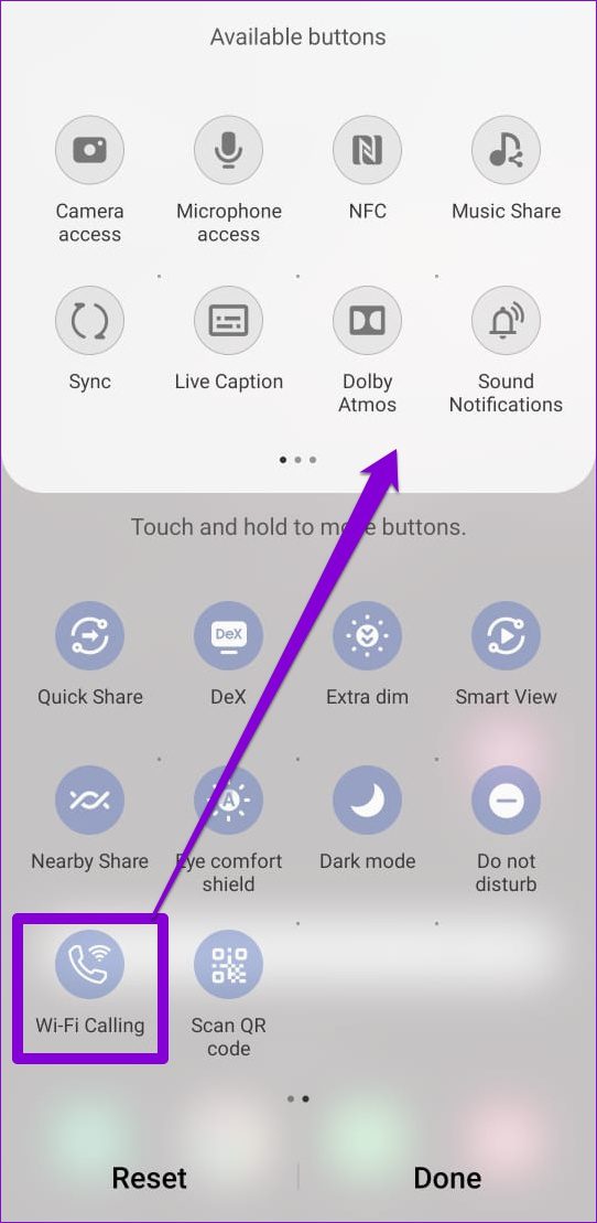 626358e25fcf9 طريقة استخدام لوحة الإعدادات السريعة على جوالات سامسونج