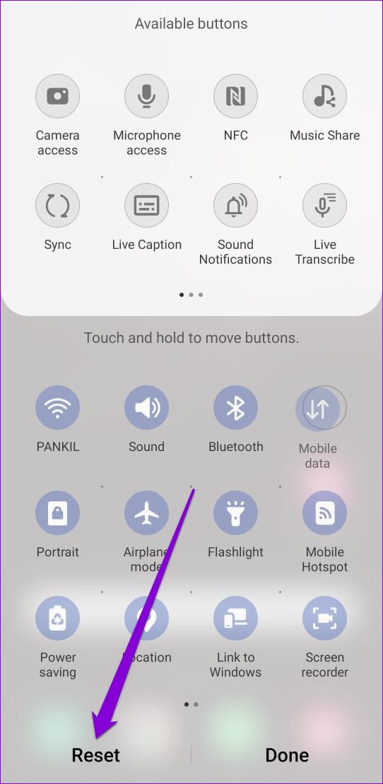 626358eb5e670 طريقة استخدام لوحة الإعدادات السريعة على جوالات سامسونج