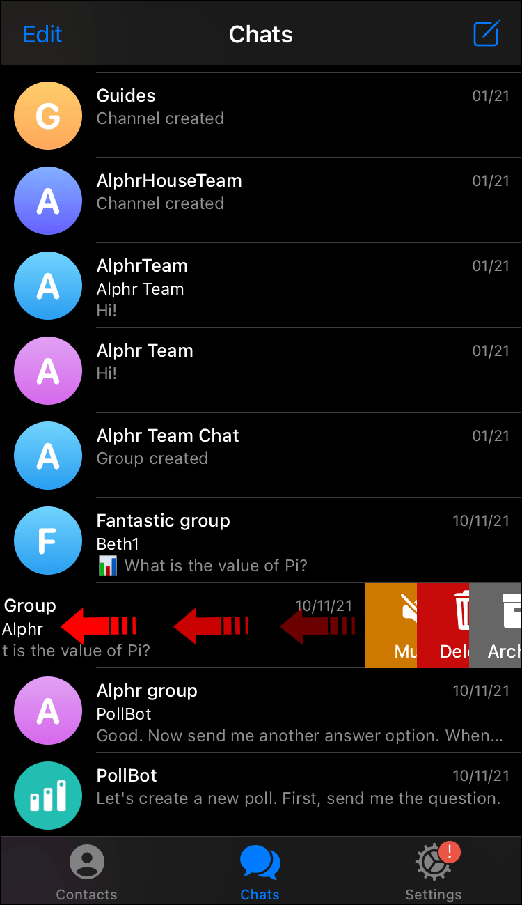 6263dc5a63df7 طريقة اخفاء الدردشة في تيليجرام دون حذف