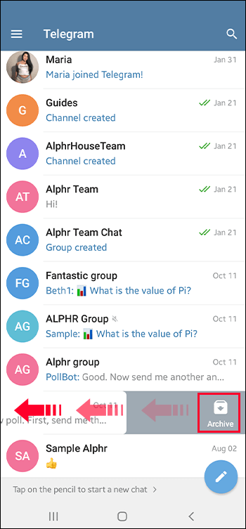 6263dc725631e طريقة اخفاء الدردشة في تيليجرام دون حذف