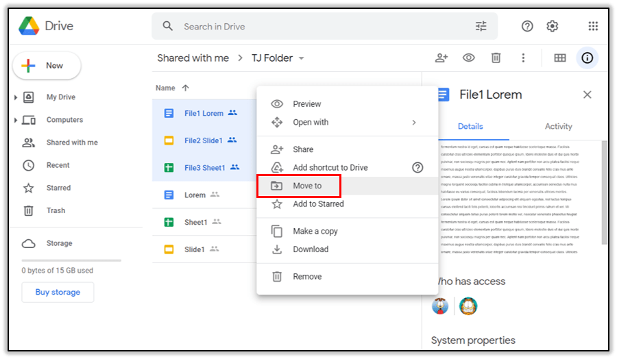 6264934a9f7e8 نقل الملفات من حساب جوجل درايف إلى جوجل درايف آخر