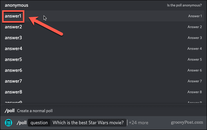 إجابة easyypoll على الديسكورد