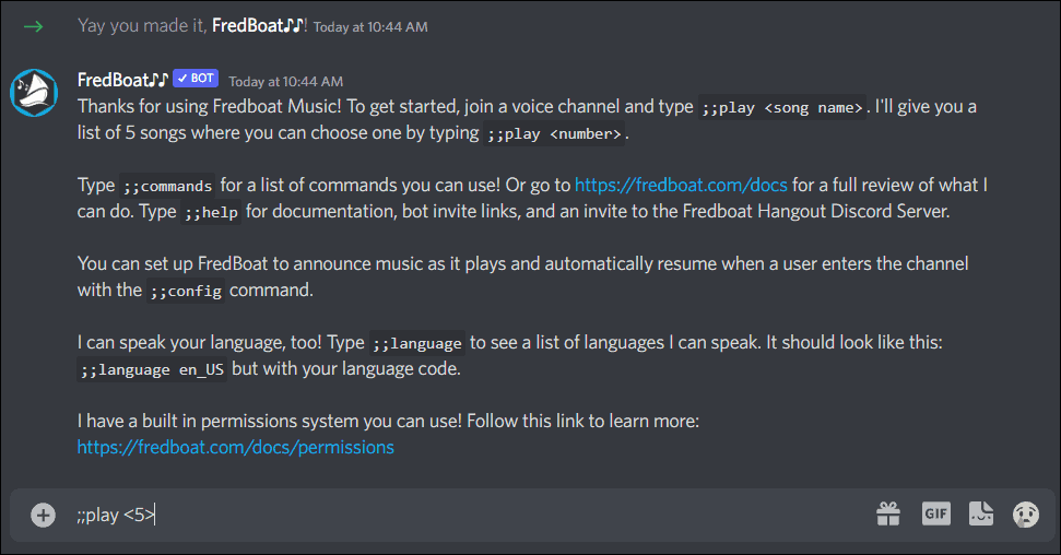 طريقة تشغيل الموسيقى في Discord