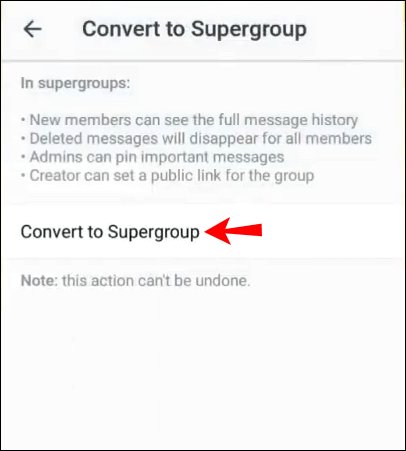 طريقة إنشاء سوبر قروب في تيليجرام