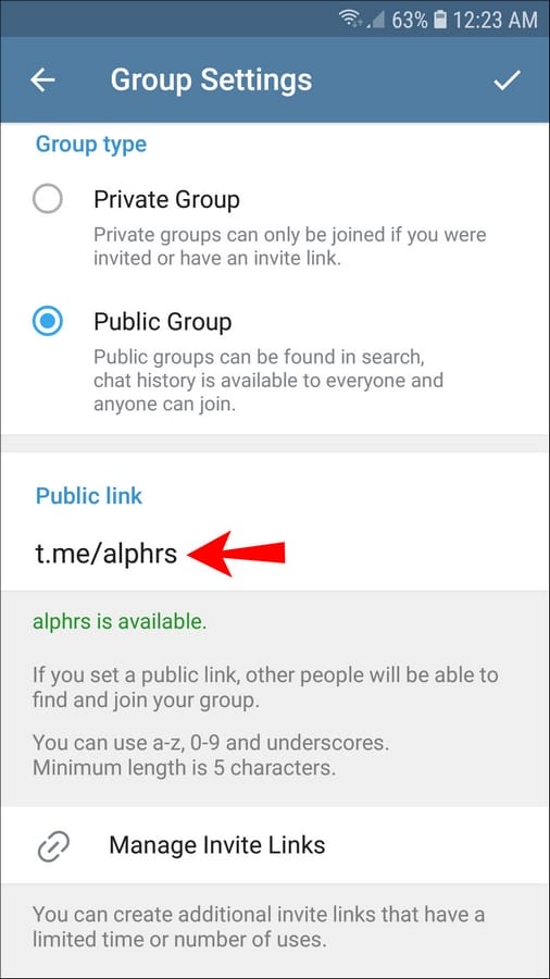 طريقة إنشاء سوبر قروب في تيليجرام
