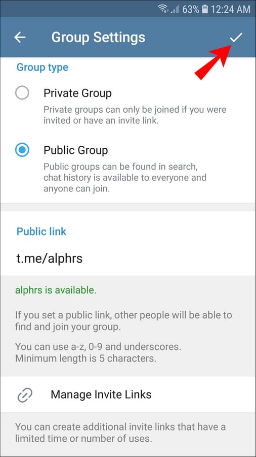 طريقة إنشاء سوبر قروب في تيليجرام