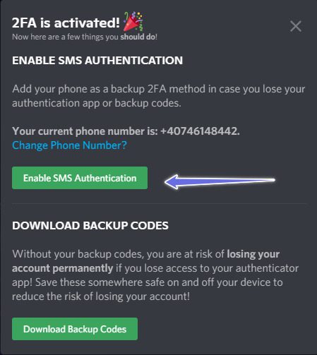 6271b3a13d90f طريقة تفعيل المصادقة الثنائية (2FA) على ديسكورد