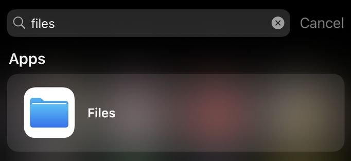 تحميل الملفات آيفون 1