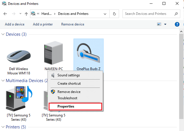 خصائص جهاز البلوتوث