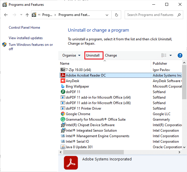 ابحث عن Stereoscopic 3D وانقر فوق Uninstall (إزالة التثبيت). إصلاح شاشة Minecraft السوداء في ويندوز 10