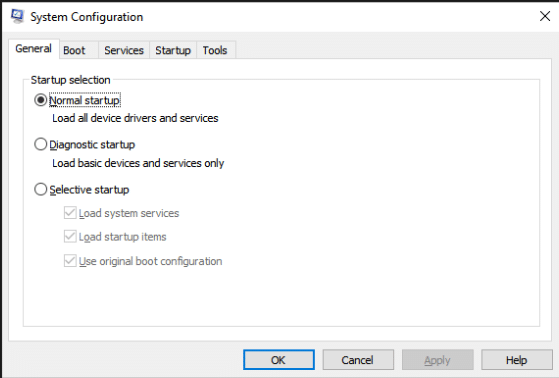 إجراء التمهيد النظيف. إصلاح ويندوز Update يأخذ إلى الأبد