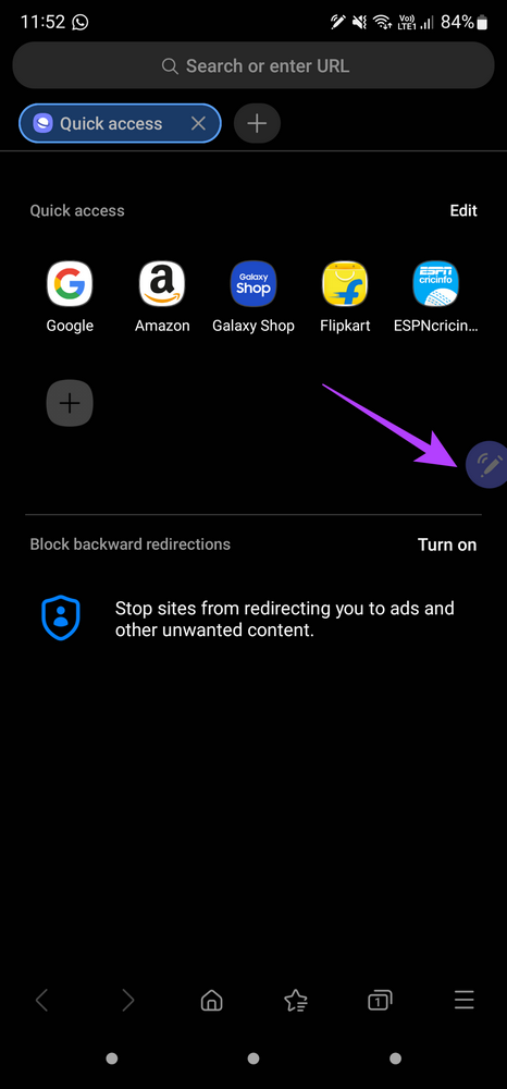 أيقونة قلم S على الشاشة