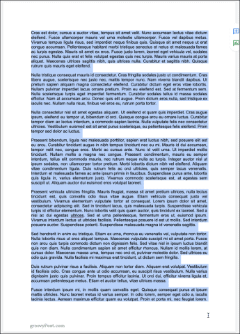 تم تحديد صفحة مستندات جوجل