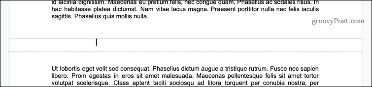 إظهار فواصل الصفحات في مستندات جوجل